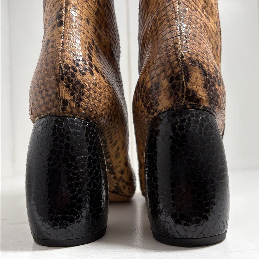 Dries Van Noten Python Ankle Boots 40 Euc - image 4